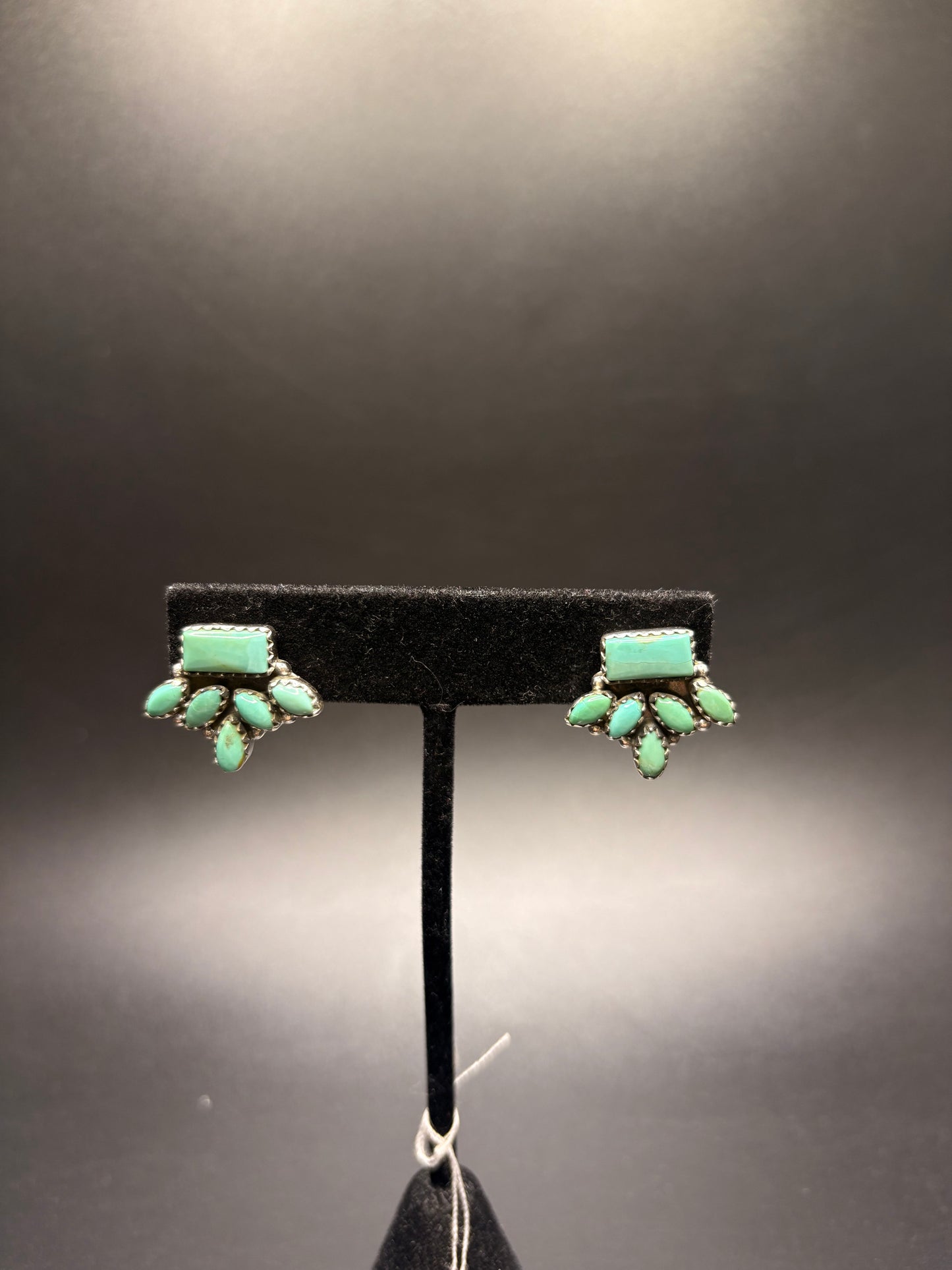 Sterling Silver Kingman Turquoise Studs