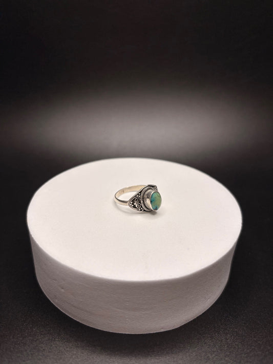 Sterling Silver Genuine Turquoise Ring