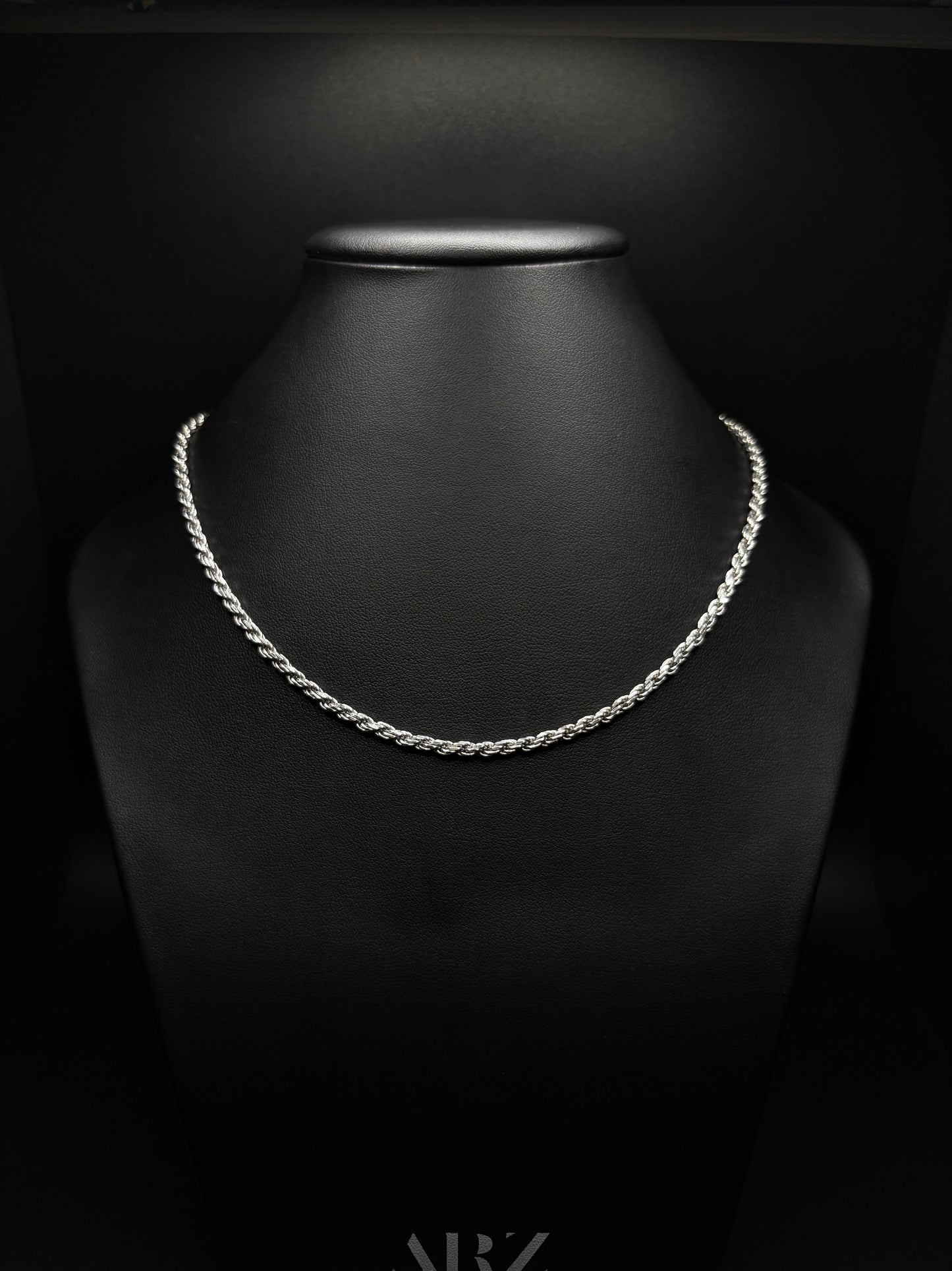 Sterling Silver Diamond Cut Rope Chain