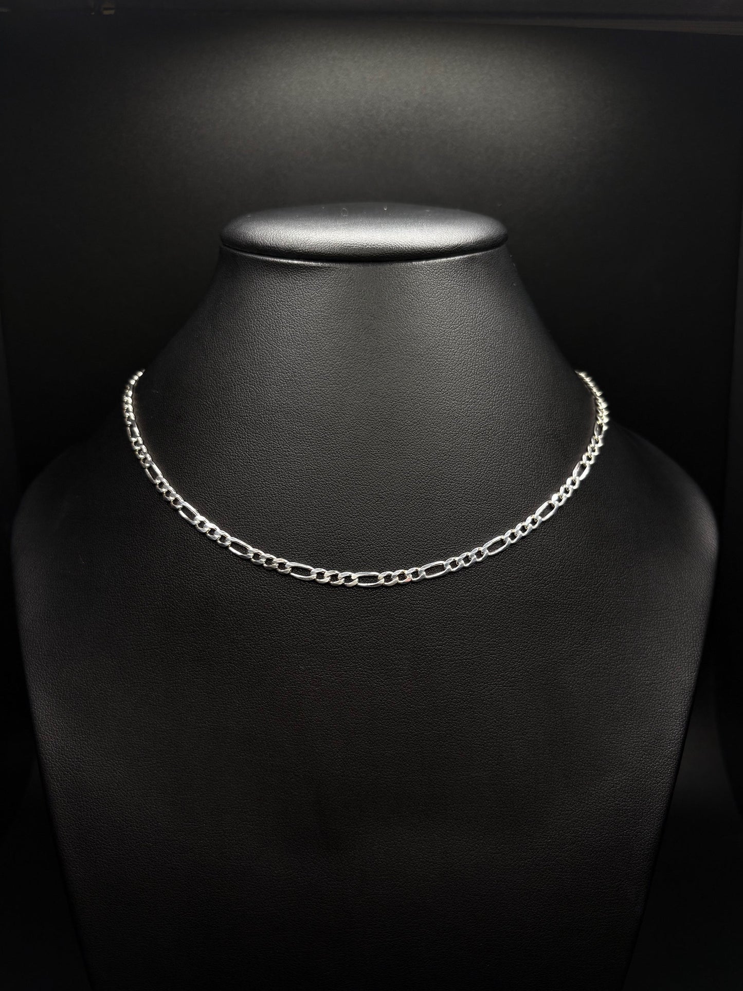 Sterling Silver Figaro Chain