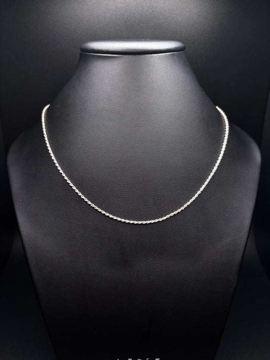 Sterling Silver Rope Chain 1.5mm