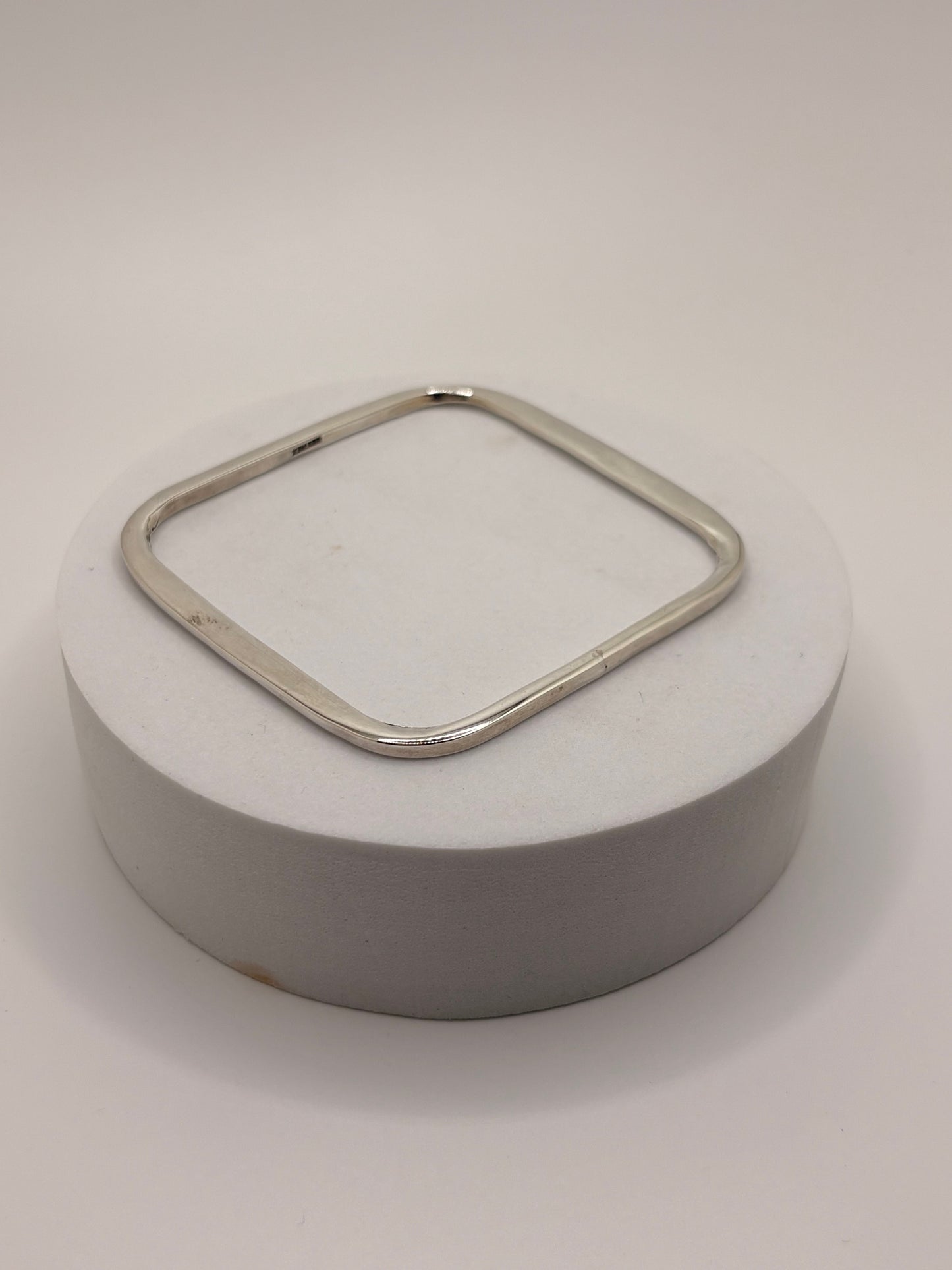 Sterling Silver Square Bangle