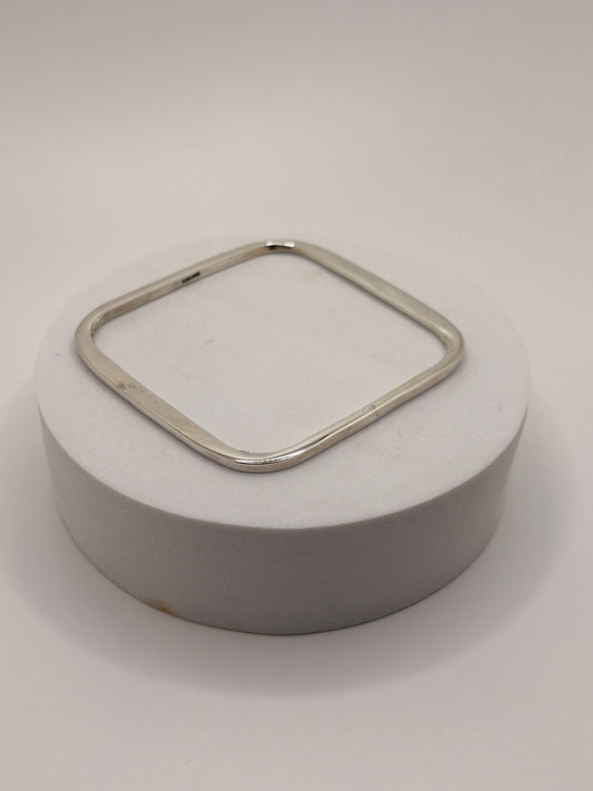 Sterling Silver Square Bangle