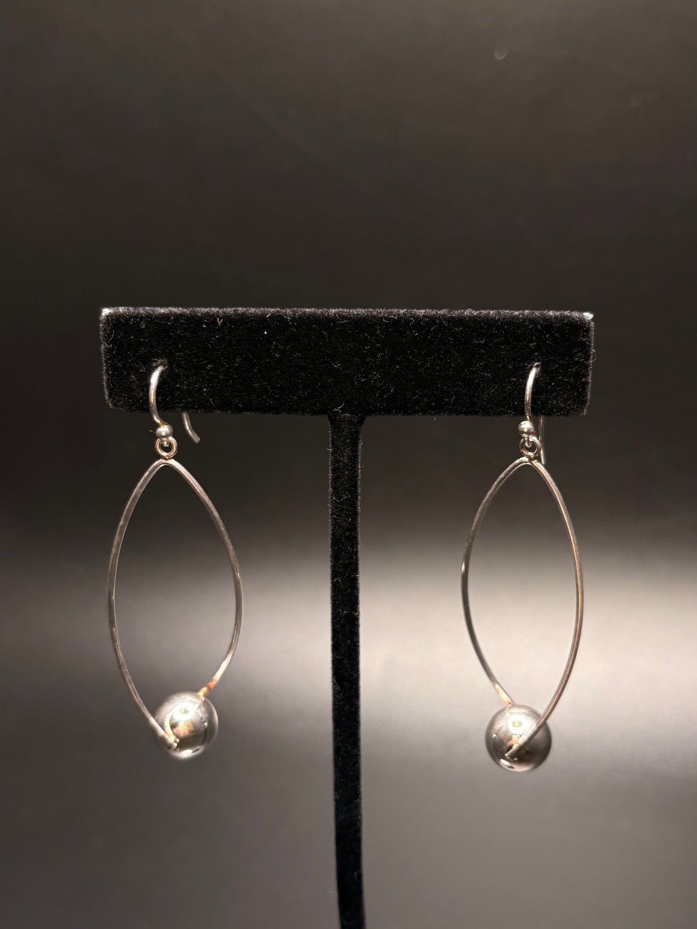 Sterling Silver Ball Drop Earrings