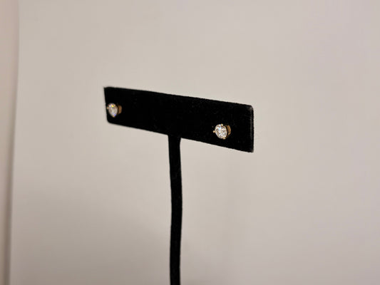 14K Yellow Gold Lab Grown Diamond Studs
