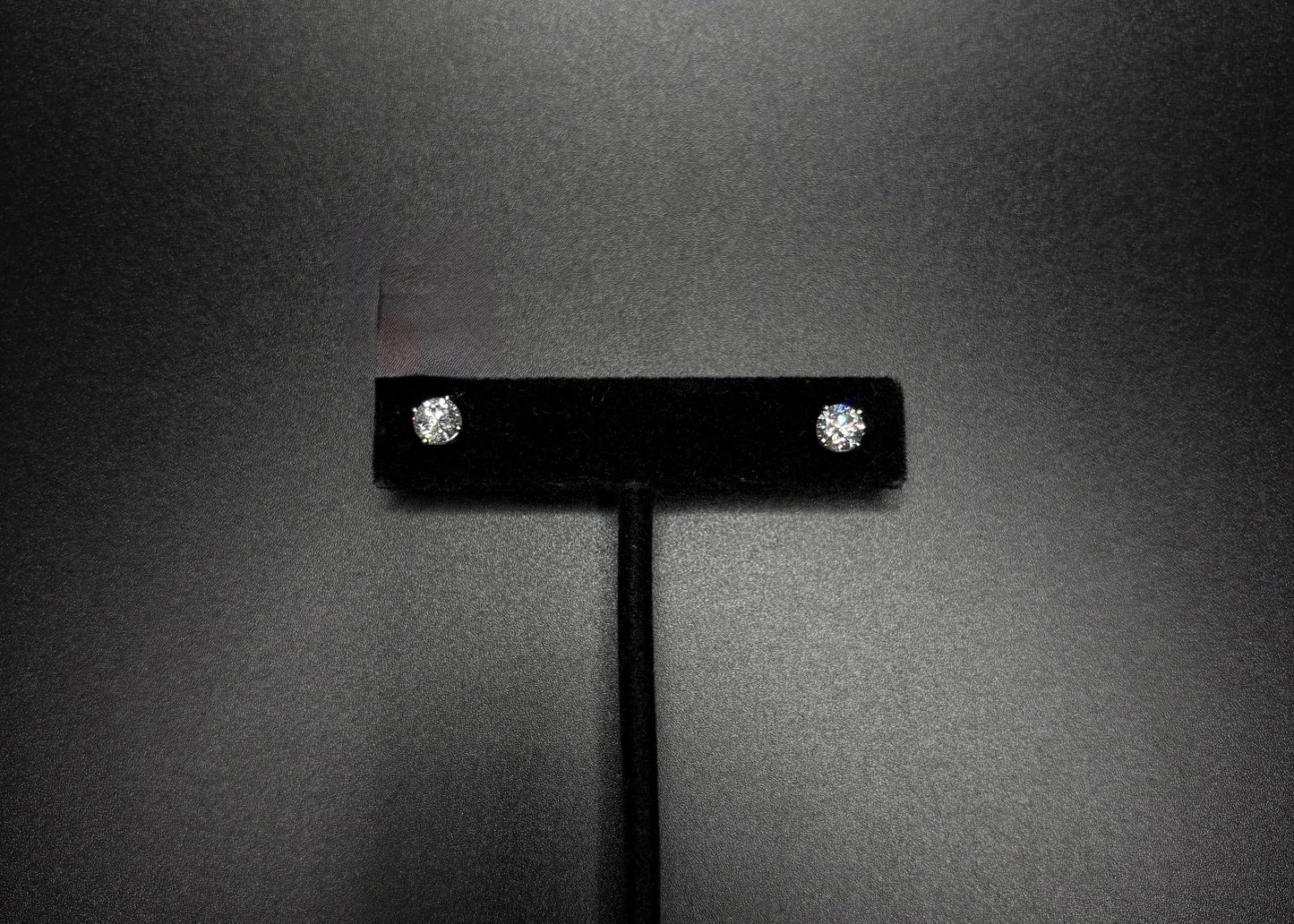 14K White Gold Lab Grown Diamond Studs 1.50 ctw