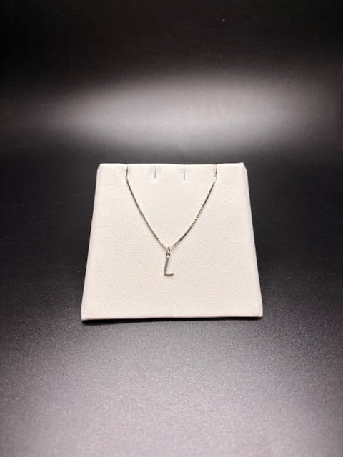 Sterling Silver "L" Necklace