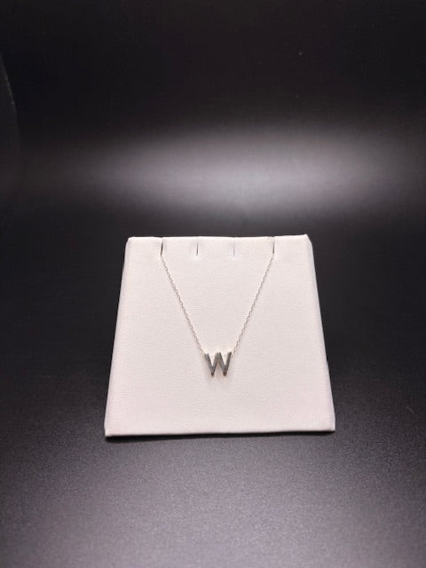 Sterling Silver "W" Necklace