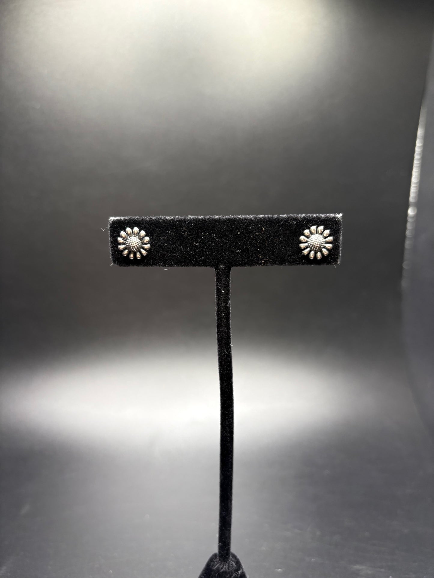 Sterling Silver Sunflower Studs