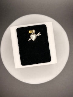 Sterling Silver Heart/Arrow Charm