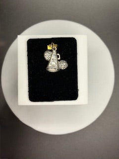 Sterling Silver Mega Phone Pom Pom Charm
