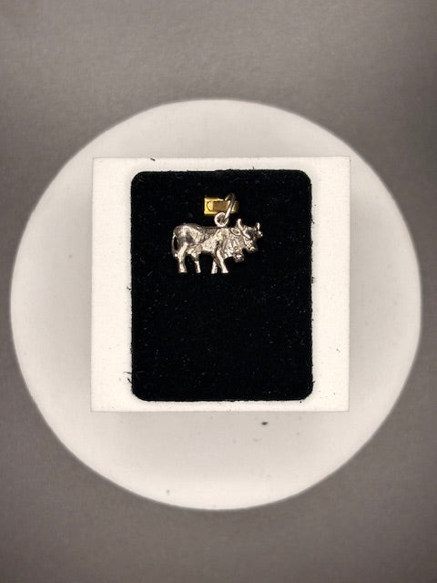Sterling Silver Cow Charm