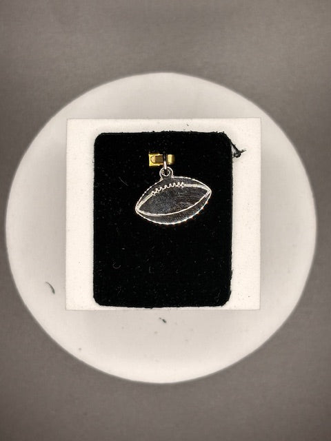 Sterling Silver Football Charm