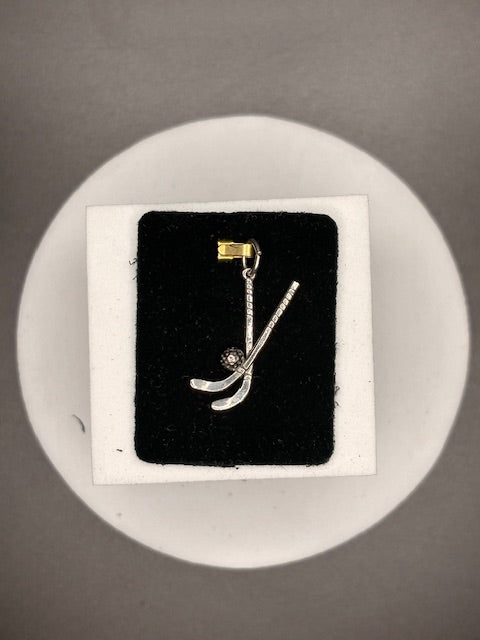 Sterling Silver Field Hockey Charm