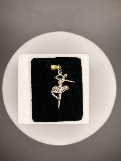 Sterling Silver Ballet Dancer Charm