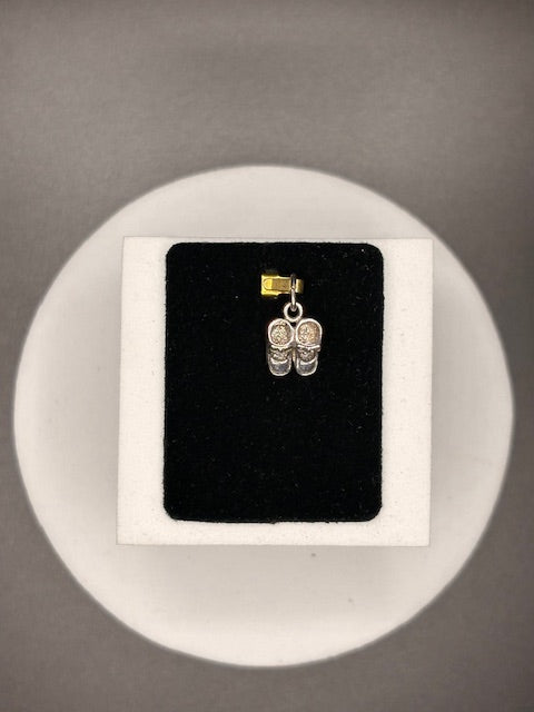 Sterling Silver Baby Shoes Charm