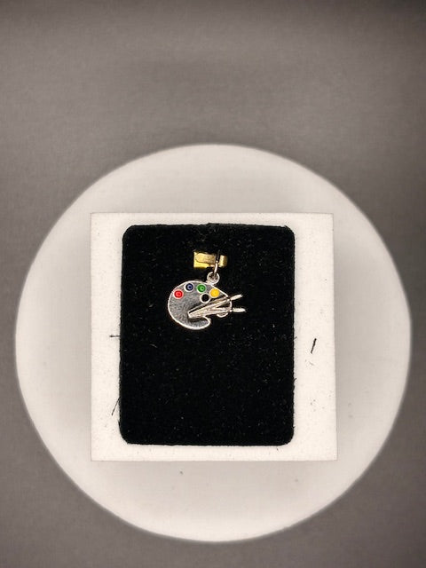 Sterling Silver Artist Palette Charm