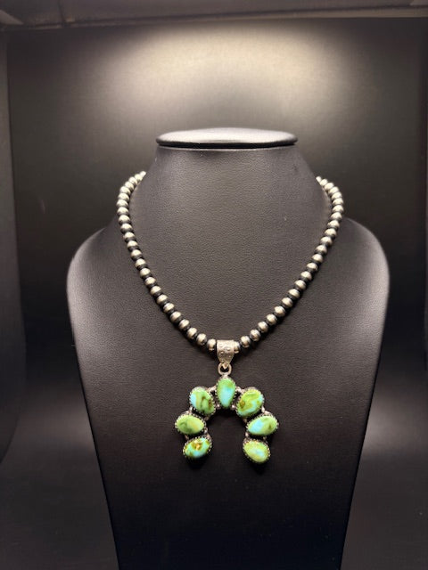 Sterling Silver Sonoran Gold Turquoise Pendant Necklace