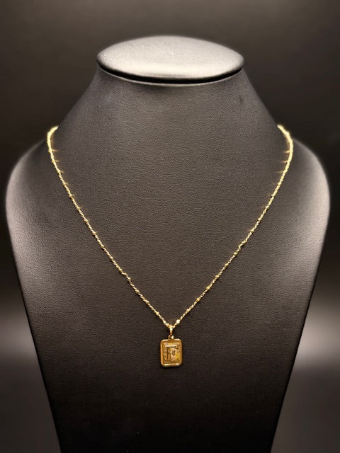 Gold-Filled "F" Initial