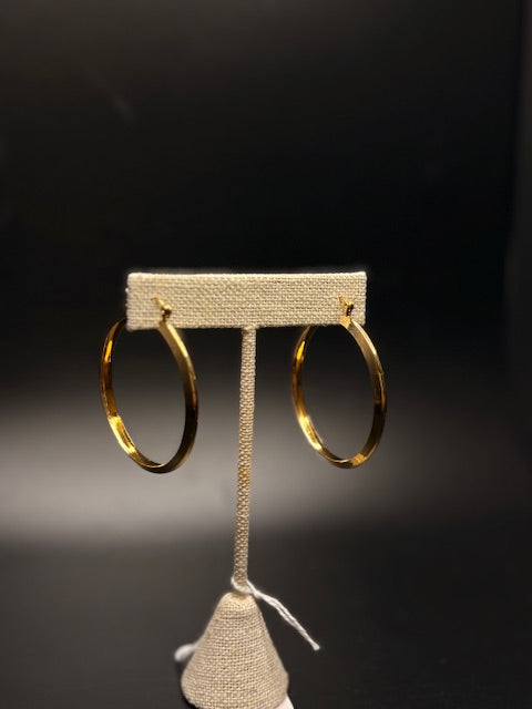 Gold-Filled Sold Hoops