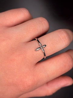 Sterling Silver Cross Ring