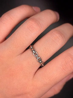 Sterling Silver Chain Link Ring