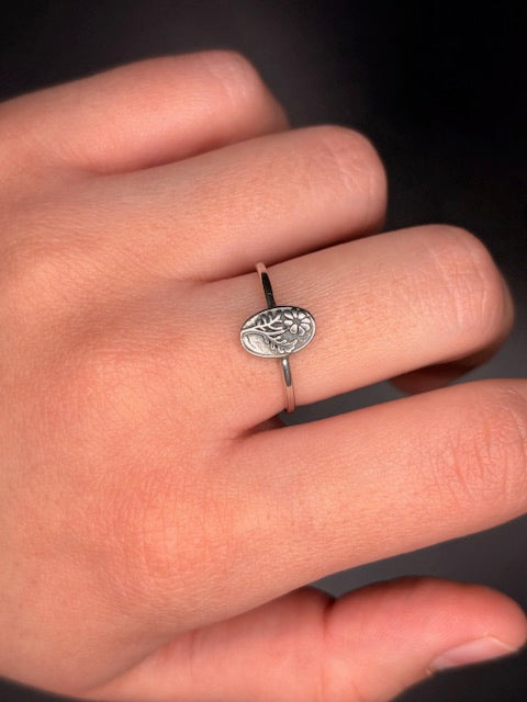 Sterling Silver Flower Ring