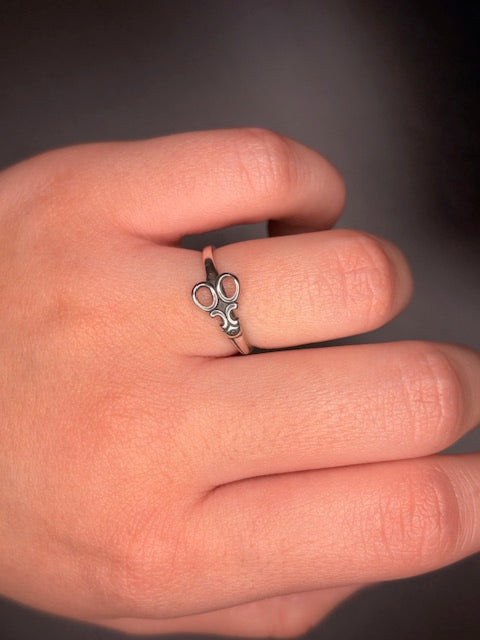 Sterling Silver Scissor Ring