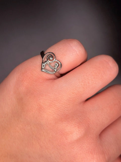 Sterling Silver Heart Ring