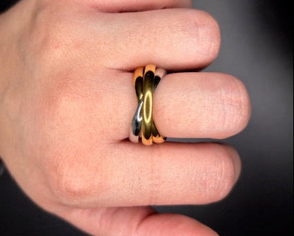Gold-Filled Two Tone Stacked Ring