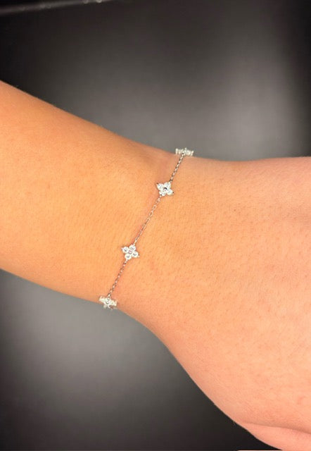 Sterling Silver Moissanite Bracelet