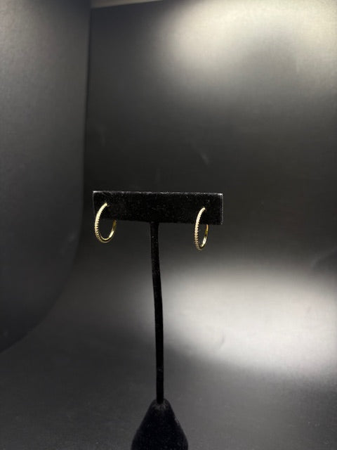 Gold-Filled Moissanite Hoops