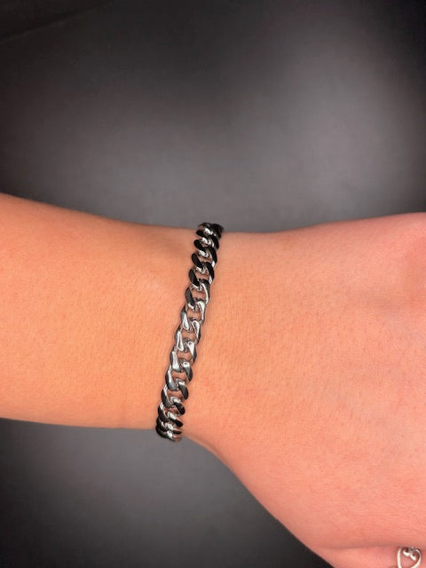 Stainless Steel Cuban Link Bracelet