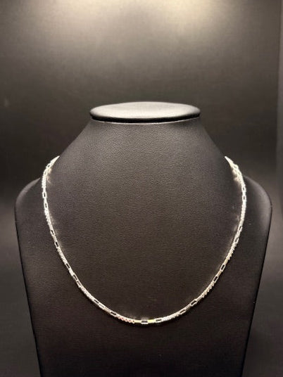 Sterling Silver Figaro Box Chain