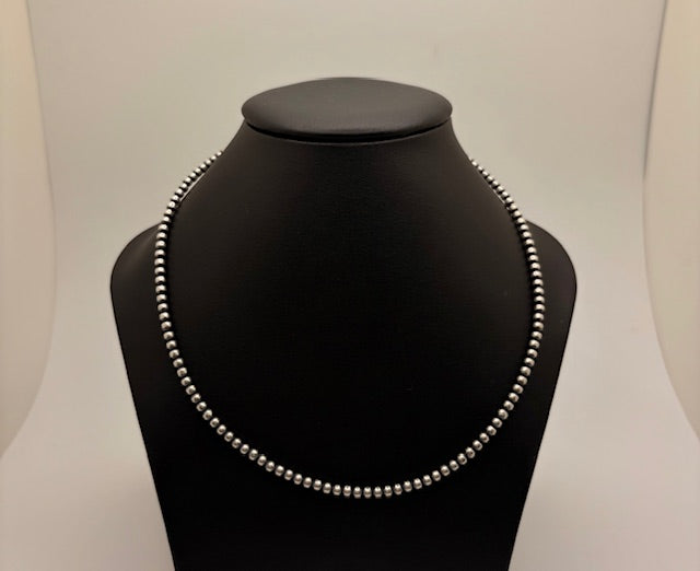 Sterling Silver Navajo Pearl Necklace