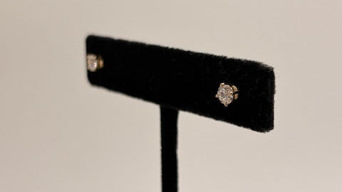 14K Yellow Gold Lab Grown Diamond Studs