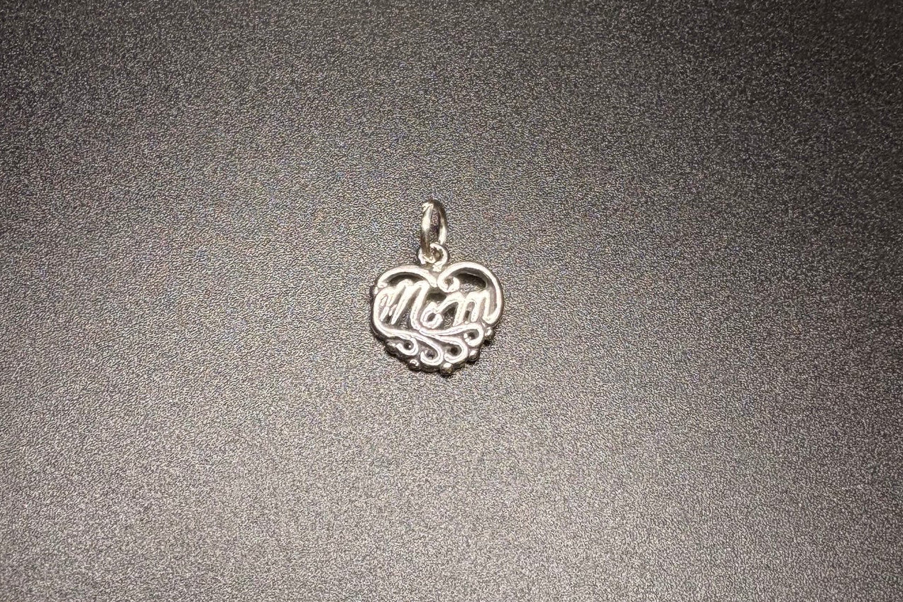 Sterling Silver "Mom" Charm