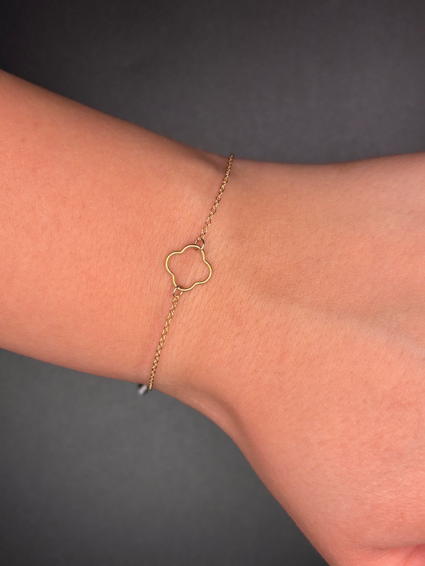 Gold Filled Clover Bracelet