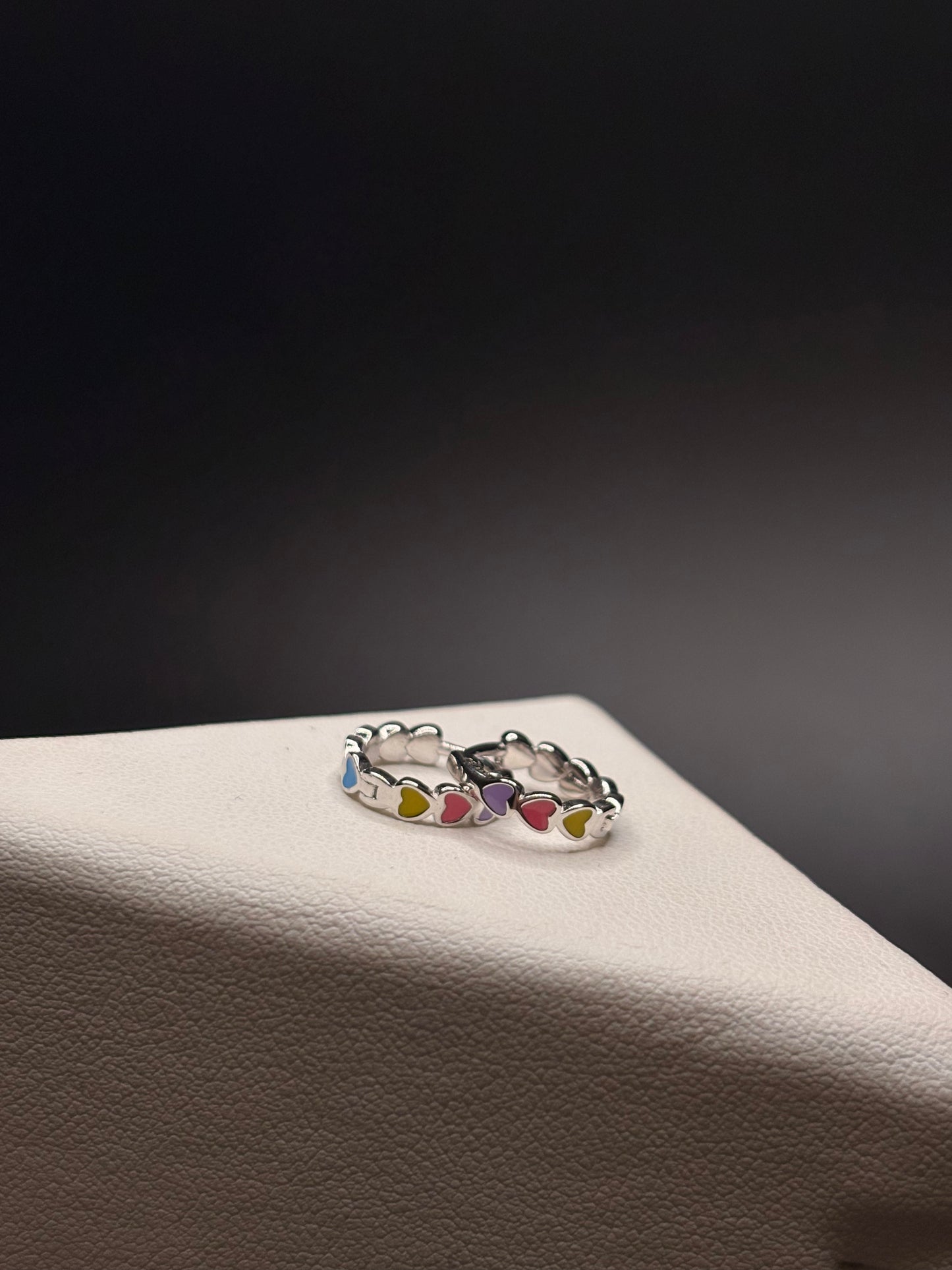 Sterling Silver Rainbow Small Hoops