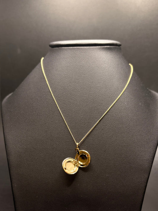 Gold-Filled Locket Pendant Necklace