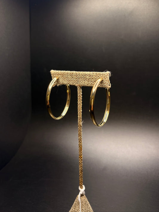 Gold-Filled Hollow Hoops