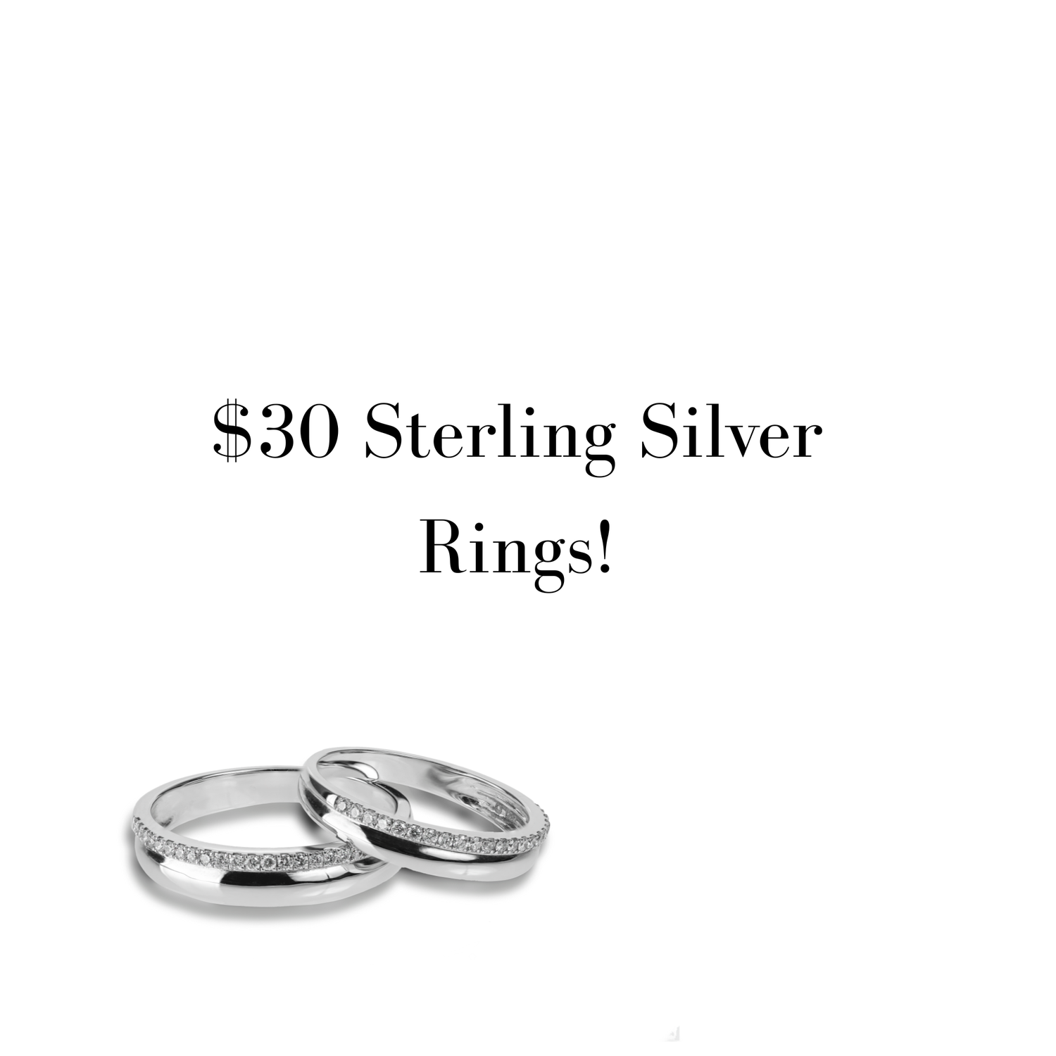 $30 Sterling Silver Rings