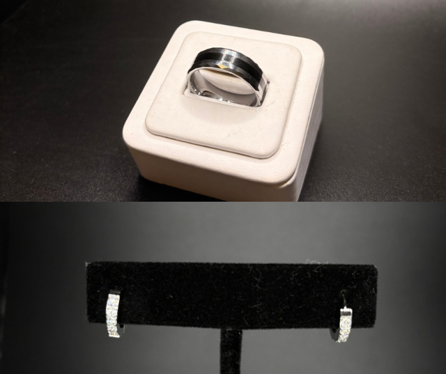 Men's Earrings And Rings