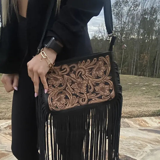 Special Edition Rio Grande Tooled Leather Purse Crossbody