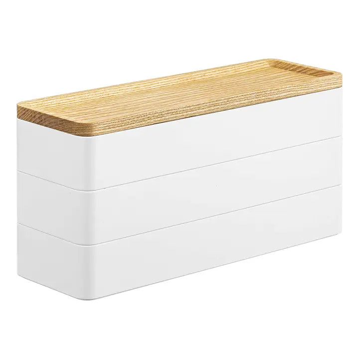 Stacking Accessory Case - 3-Tier White