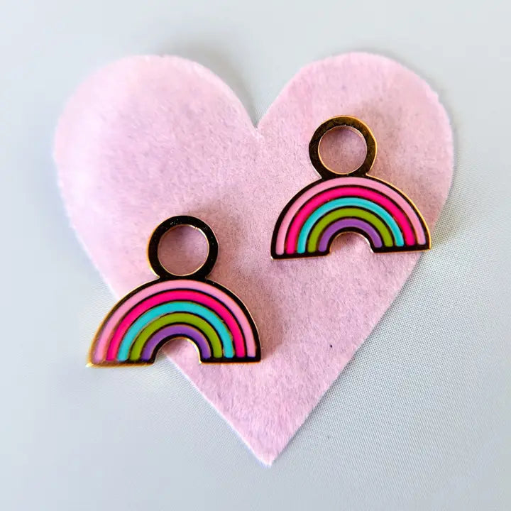 Rainbow Huggie Charms