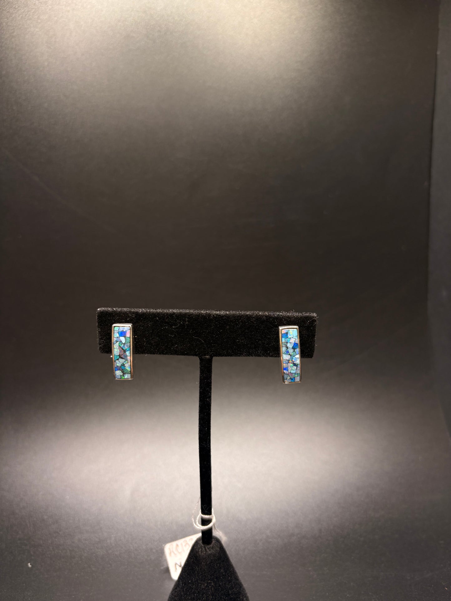Sterling Silver Mosaic Inlay Earrings