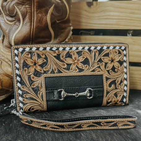 Bridle Belle Tooled Leather Wallet