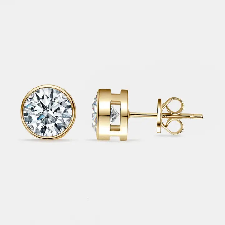 Gold-Filled Moissanite Studs
