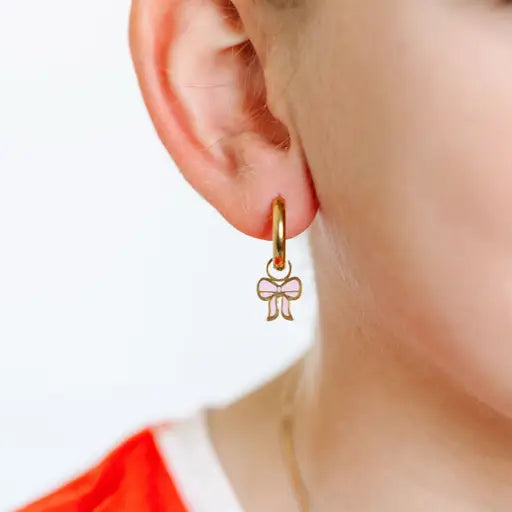 Pink Bow Charms